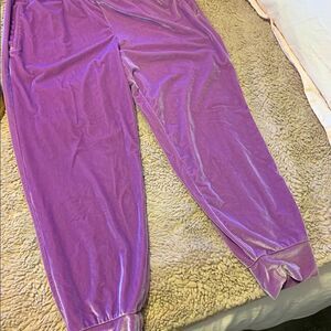 Athleta Velour Cropped Jogger